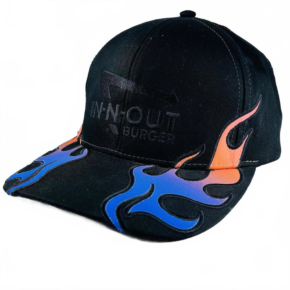 In-N-Out Burger Hat 75th Anniversary Cap Fire Flames Limited Edition
